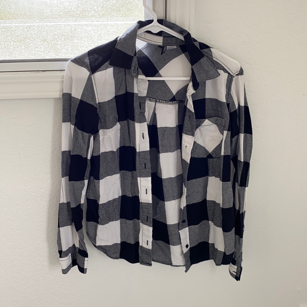 Black and white flannel